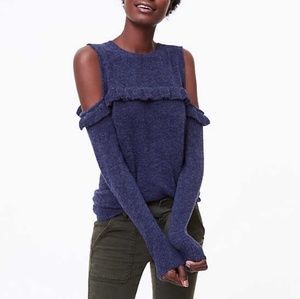 LOFT cold shoulder sweater